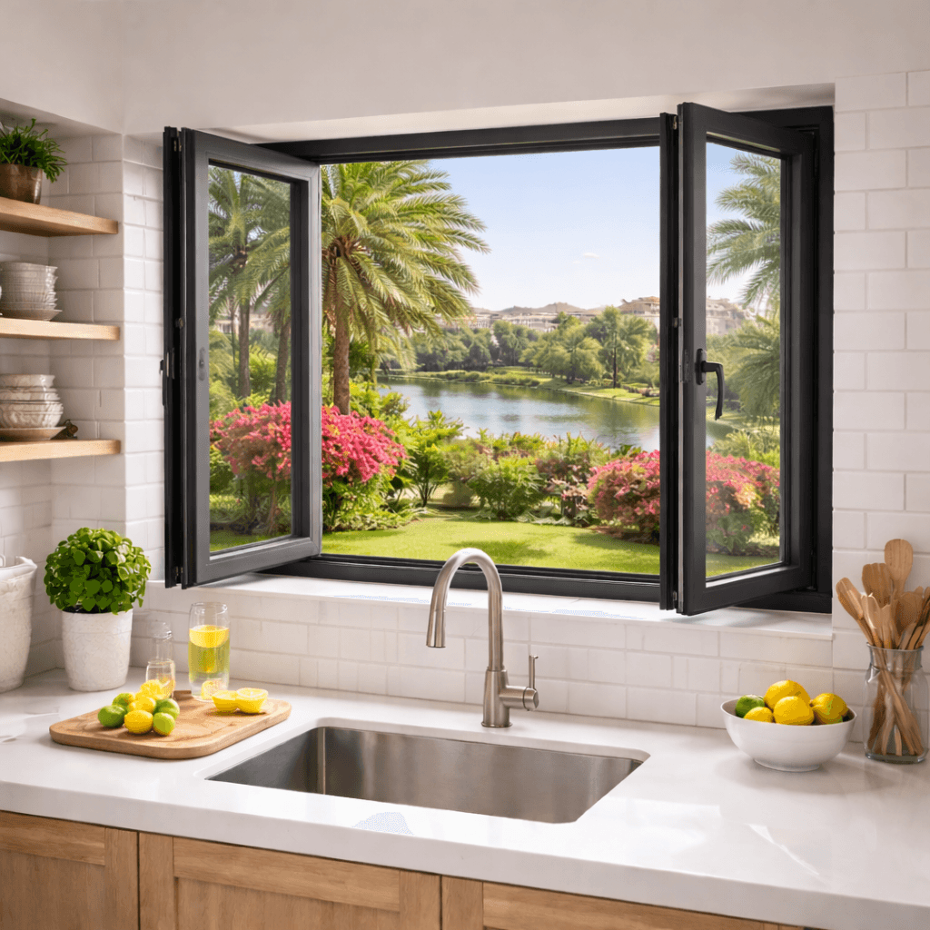 aluminium windows dubai by swiftrooms