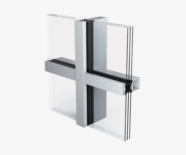 aluminum frame curtain wall by Swiftrooms